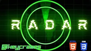 How to make RADAR  using HTML  & CSS only Quick keyframes animation