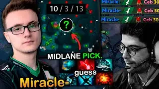 How Miracle- SURPRISES Ceb with this Midlane PICK in ranked