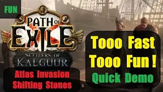 Too Fast Too FUN! Atlas Invasion + Shifting Stones - Cyclone of Tumult Jugg - Path of Exile PoE