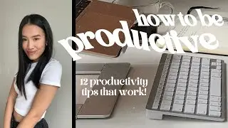 how to be productive when you're feeling unmotivated | 12 productivity + self care tips that work!