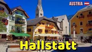Austria Hallstatt - Hallstatt Österreich - Walking Tour 4k