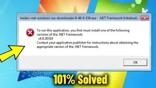 To run this application,  you first must install one of the following ... the .Net Framework - Fix ✅