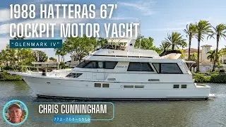 1988 #Hatteras 67' Cockpit Motor Yacht [$429,999]