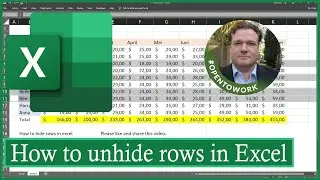 How to Unhide Rows in Excel