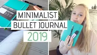 MINIMALIST BULLET JOURNAL SETUP 2019 | Flip Through