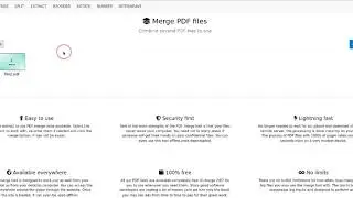 How to merge PDF files