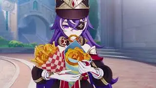 emilie demo but it's just chevreuse giving you her food | Genshin Impact