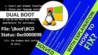 Error 0xc0000098 | Windows failed to start. File: \Boot\BCD - 1000% Solved