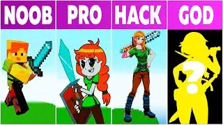 ⚒️ Alex 💗 NOOB VS PRO VS HACKER VS GOD | PIXEL Minecraft ART