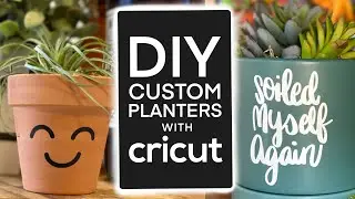Easy Cricut Project for Beginners | Cricut Flower Pot Tutorial