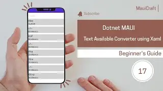 Dotnet MAUI Text Available Converter in XAML