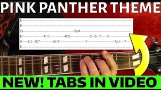 Pink Panther Theme - Guitar Lesson WITH TABS