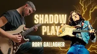Rory Gallagher - Shadow Play [ FULL GUITAR COVER ] | Vintage Icon V6 Relic White |