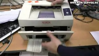 Принтер Xerox Phaser 3117. Как включить и достать картридж.