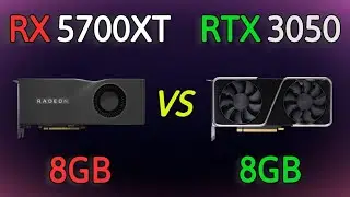 RTX 3050 8GB vs RX 5700 XT 8GB - test in 8 Games Ultra setting 1080p