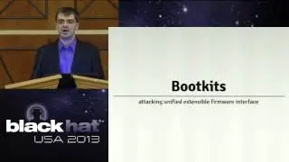 Black Hat 2013 - Press ROOT to Continue: Detecting OSX and Windows Bootkits with RDFU