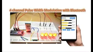 4 channel Pulse Width Modulation with Bluetooth