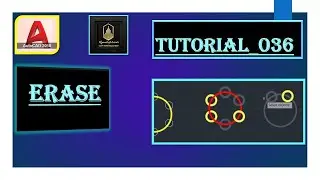 Tutorial: 036/ How to use Erase Command/ ऑटोकैड में इरेस कमाण्ड का यूज़। 