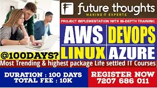 Learn Most Trending & highest package life settled IT Courses from Future Thoughts Technologies, hyd