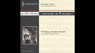 Ave verum corpus KV 618 - Mozart, W.A. - minus Soprano - ohne Sopran - Karaoke professional - T3