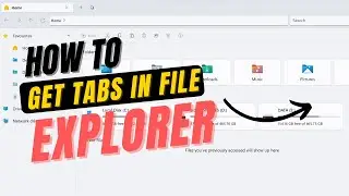 This is how to get tabs in File Manager Windows 11 | CompLearning