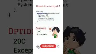 Day 84 | Guess the output | #java #javacertification