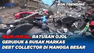 NGERI! Ratusan Ojol vs Debt Collector Bentrokan di Mangga Besar, Jakpus 