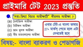 primary tet preparation 2023 | wb primary tet preparation 2023 | primary tet bengali pedagogy