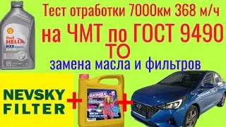 Hyundai Solaris НЕВСКИЙ ФИЛЬТР и масло  PolymeriymAKIMBA тест на ЧМТ отработки shell 7000км