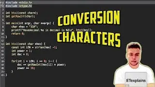 C Programming Tutorial - 4 - Conversion Characters