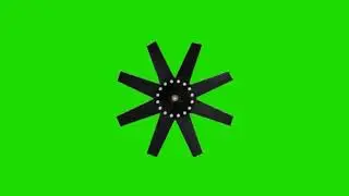 fan green screen video , Rotry fan