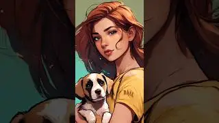 The Dog And Girls #Dog #Girl #animation #motivation