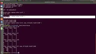python, pandas how to overwrite values in certain location  how to use replace, loc