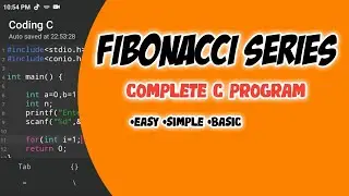 Fibonacci Series In C || C Programming #shorts #basiccode #cprogramming