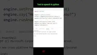 Text to Speech converter using Python