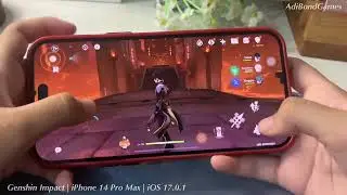 Game Test Genshin Impact on iPhone 14 Pro Max iOS 17.0.1