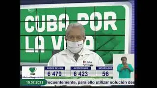 Conferencia de Prensa: Cuba frente a la Covid-19 (15 de julio de 2021)