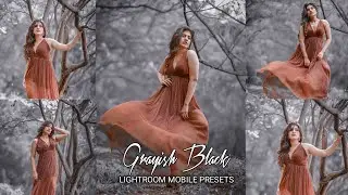GRAYISH BLACK Presets - Lightroom Mobile Presets | Black Tone Preset | Black Preset