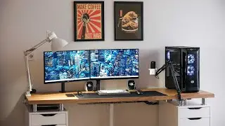 My Budget WFH/Gaming Setup (using IKEA Desk Hack)