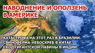 Небоскреб смерти и потоп в Америке. Наводнение и оползни в Бразилии.  26-этажная свиноферма в Китае