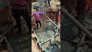Footing of Coloumns Step by steps #shorts