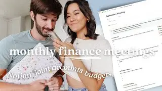 💵How We Organize & Discuss Finances as a Couple | Notion Meeting Template, Budget, Goal-Setting