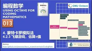 Octave Coding Math 013 - 4-2-3 Estimate Pi 估算PI值