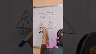No.of Triangles #shorts #shortvideo #algebra