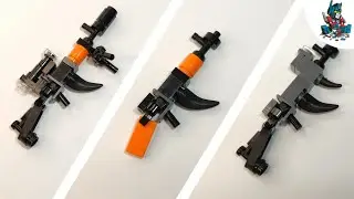 [3]КАК СДЕЛАТЬ АВТОМАТ АК-47 ИЗ ЛЕГО С ОБВЕСАМИ!-lego gun mini