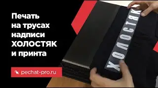 Печать на трусах принта ХОЛОСТЯК в ПечатьПро