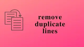 REMOVE DUPLICATE LINES-Tool10