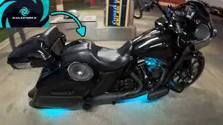 LOUD Harley Audio Build | Accident & Rebuild @WoodDidIt