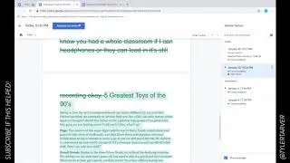 How to Use Version History in Google Docs