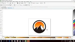 Cara membuat Logo Gunung di Corel Draw